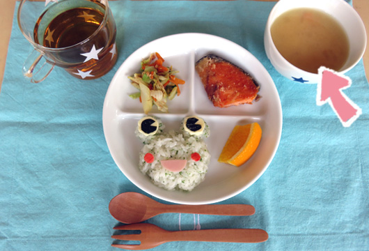 じゃがいもと玉ねぎの味噌汁メニュー