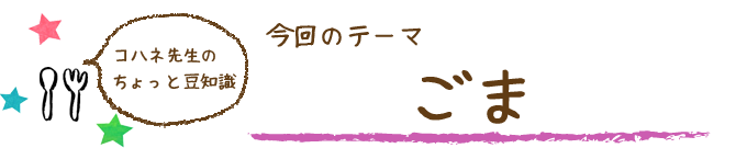 コハネ先生のちょこっと豆知識