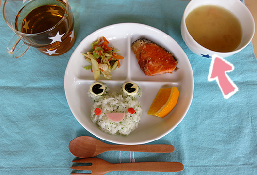 じゃがいもと玉ねぎの味噌汁のメニュー