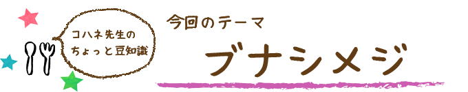 コハネ先生のちょこっと豆知識